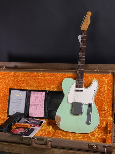Fender Custom Shop Namm Ltd Edition 60s Telecaster Custom Relic Faded Aged Surf Green